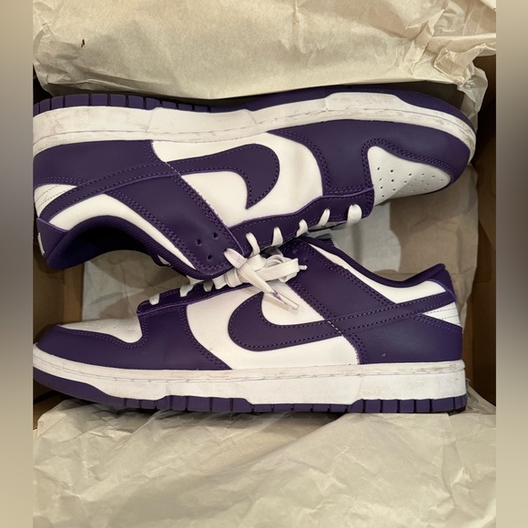 Nike Dunk Low Retro White/Court/Purple - Picture 1 of 13